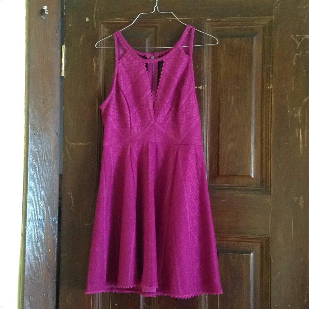 Pink Free People Dress with Intricate Detailing